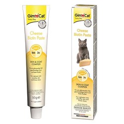 GimCat Biotin Paste Peynirli Deri ve Tüy Destekleyici Kedi Macunu 50 g