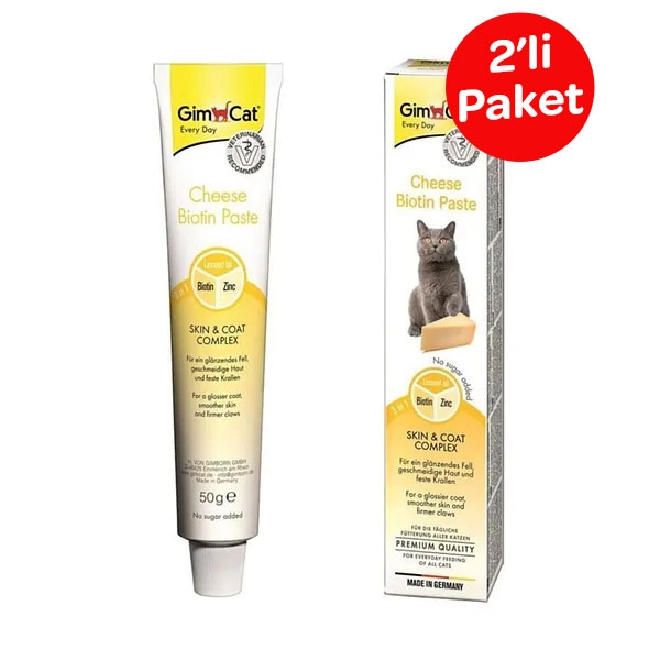 Gimcat Paste Biotinli Peynirli Macun 50 GR x 2 - 1