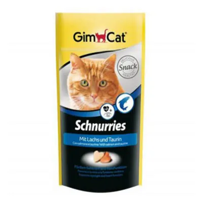 Gimcat Schnurries Somonlu Kedi Ödül Tableti 40 Gr - 1