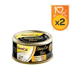 GimCat Shinycat Fileto Tavuk Ve Mango Kedi Yaş Maması 70 GR x 2 Adet