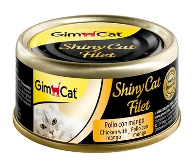 GimCat Shinycat Fileto Tavuk Ve Mango Kedi Konservesi 70 GR - 1