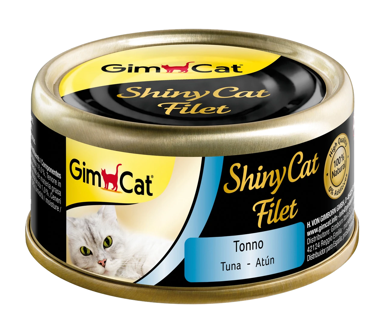 Gimcat Shinycat Kıyılmış Ton Balıklı Kedi Konservesi 70 Gr - 1