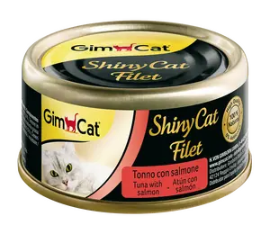 Gimcat Shinycat Kıyılmış Ton Balıklı ve Somonlu Kedi Konservesi 70 Gr