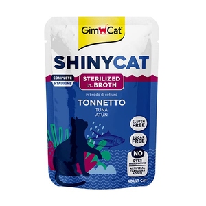 GimCat ShinyCat Pouch Ton Balıklı Soslu Kısırlaştırılmış Kedi Yaş Maması 70 g