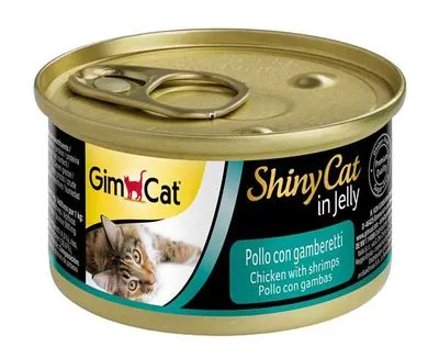 Gimcat ShinyCat Tavuk ve Karides  Kedi Konservesi 70 GR - 1