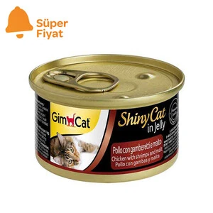 Gimcat ShinyCat Tavuk ve Karides Malt Kedi Konservesi 70 GR