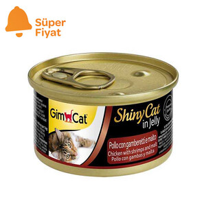 GimCat ShinyCat Tavuk ve Karidesli Malt Özlü Kedi Yaş Maması 70 g