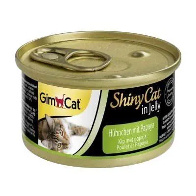 Gimcat ShinyCat Tavuk ve Papayalı Kedi Konservesi 70 GR - 1