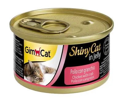 Gimcat ShinyCat Tavuk ve Yengeçli Kedi Konservesi 70 GR - 1