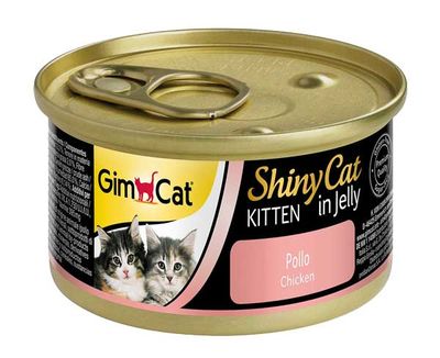 GimCat ShinyCat Tavuklu Jöleli Yavru Kedi Yaş Maması 70 g - 1