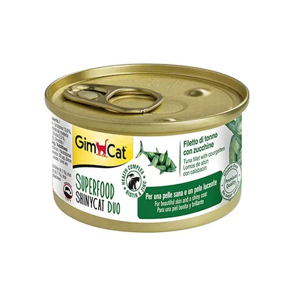 Gimcat Shinycat Ton Balıklı Kabaklı Fileto Kedi Konservesi 70 gr - 1