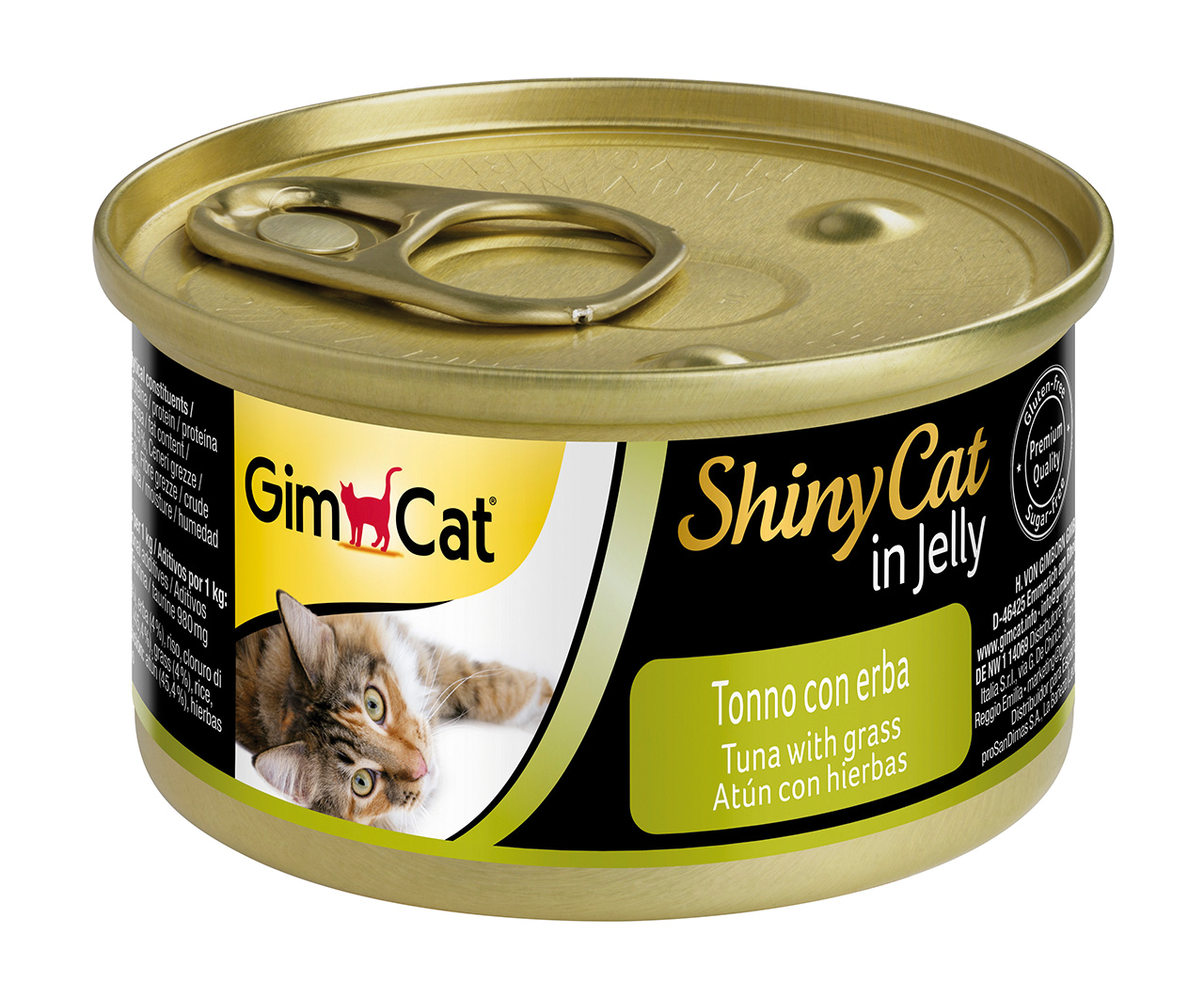 GimCat ShinyCat Ton Balığı ve Çimenli Jöleli Kedi Yaş Maması 70 g