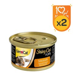 GimCat Shinycat Tuna Ve Peynirli Kedi Yaş Maması 70 GR x 2 Adet