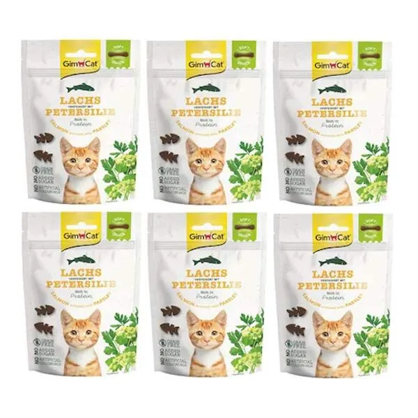 Gimcat Soft Snacks Somon ve Maydanozlu Tahılsız Kedi Ödülü 60 gr - 6
