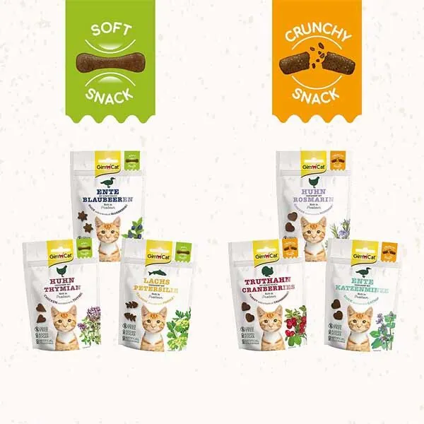 Gimcat Soft Snacks Somon ve Maydanozlu Tahılsız Kedi Ödülü 60 gr - 5