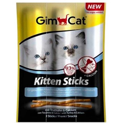 GimCat Sticks Kitten Hindili Yavru Kedi Ödül Çubuğu 9 g (3 x 3 g) - 1