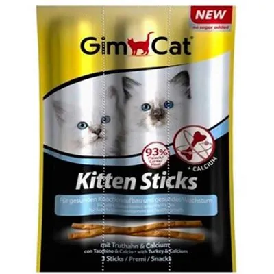 Gimcat Sticks Kitten Hindili Yavru Kedi Ödül Çubukları 3x3gr - 1