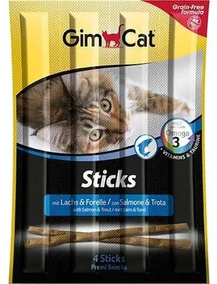 Gimcat Sticks Somon ve Alabalıklı Tahılsız Ödül Çubuğu 20 GR - 1