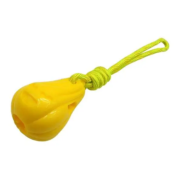Gimdog Bal Kabağı Şeklinde Çekiştirmeli Köpek Ödül Oyuncağı Sarı - 1