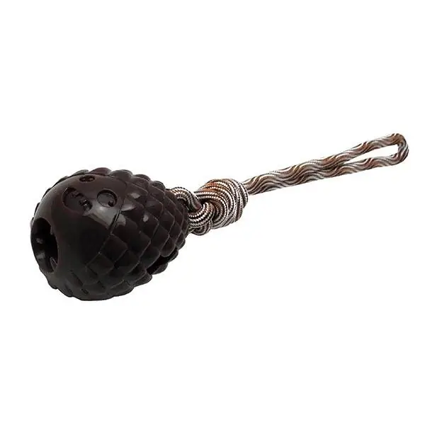 Gimdog Çam Kozası Şeklinde Çekiştirmeli Köpek Ödül Oyuncağı Kahverengi - 1