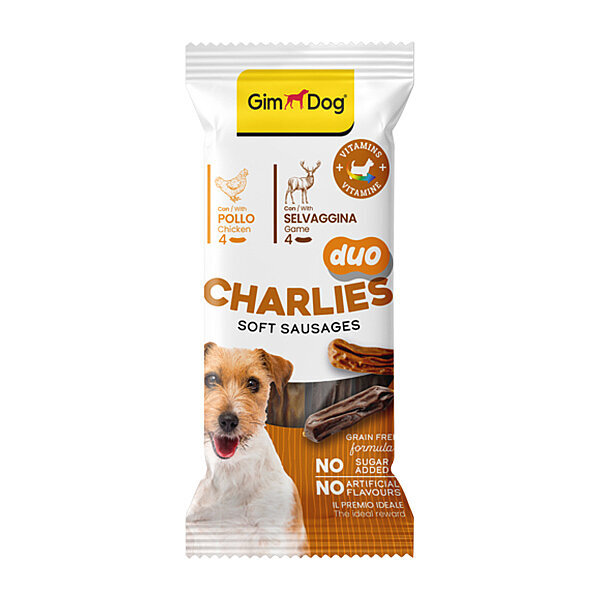 GimDog Charlies Duo Tavuklu & Av Etli Köpek Ödülü 60 g