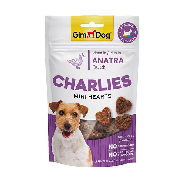 Gimdog Charlies Mini Hearts Ördekli Köpek Ödülü 70Gr - 1