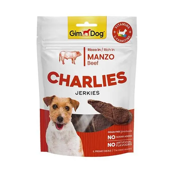 GimDog Charlies Sığır Etli Tahılsız ve Şekersiz Köpek Ödül Maması 70gr - 1