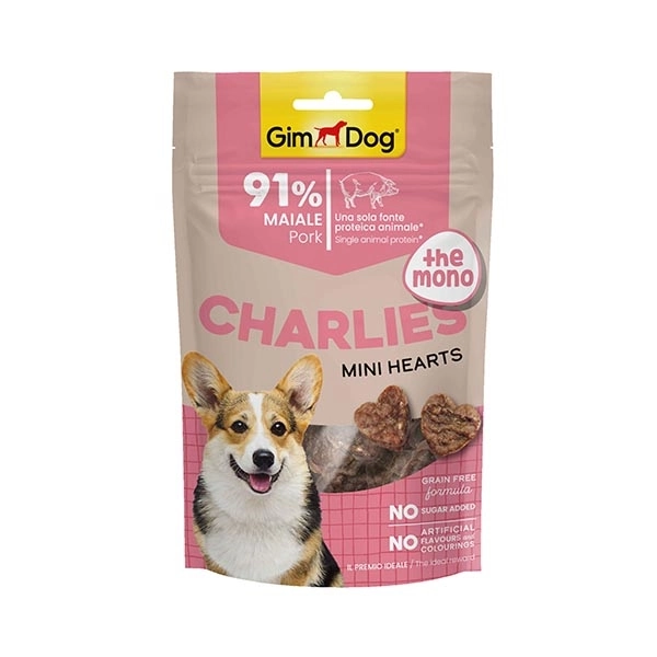 GimDog Charlies The Mono Domuz Etli Tahılsız ve Şekersiz Köpek Ödül Maması 70gr - 1