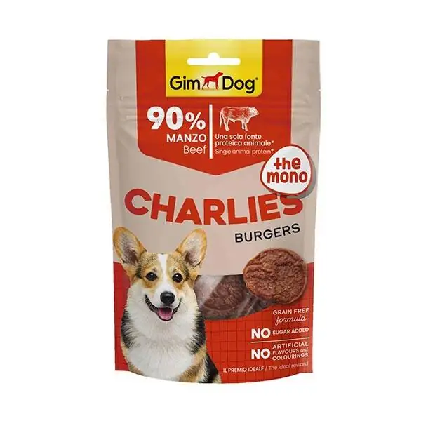 GimDog Charlies The Mono Sığır Etli Tahılsız ve Şekersiz Köpek Ödül Maması 70gr - 1