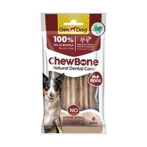 GimDog Chew Bones Press Köpek Çiğneme Kemiği 3,5’’ 80 gr 4lü Naturel