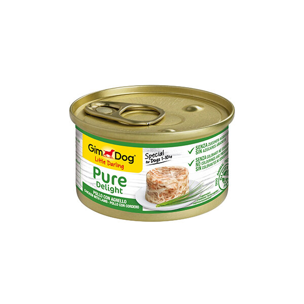 GimDog Little Darling Pure Delight Tavuklu & Kuzulu Köpek Konservesi 150 g - 1