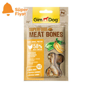 GimDog MeatBones Tavuk Muz Kerevizli Köpek Ödülü 70 gr