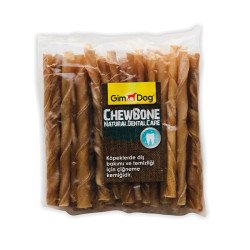 Gimdog Mordimi Natural Burgu Çubuk Köpek Ödül Kemiği 6 Gr 50 Li