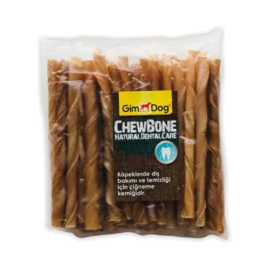 Gimdog Mordimi Natural Burgu Çubuk Köpek Ödül Kemiği 6 Gr 50 Li - 1