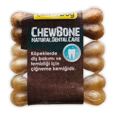 Gimdog Mordimi Natural Press Köpek Ödül Kemiği 9 CM 3 Lü - 1