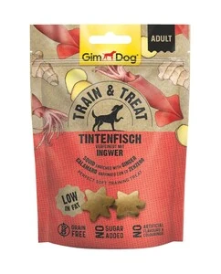 Gimdog Train Trait Mürekkep Balığı ve Zencefil Köpek Ödülü 125 Gr