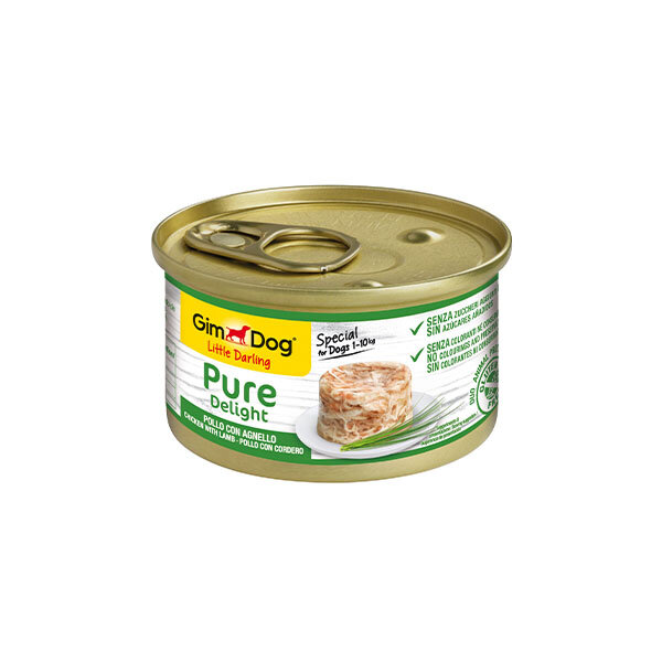GimDog Pure Delight Tavuklu & Kuzulu Yetişkin Köpek Konservesi 85 g - 1