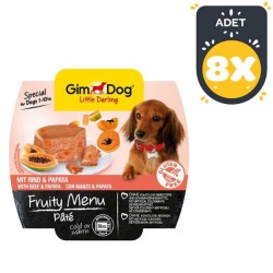 Gimdog Sığır Etli Ve Papayalı Ezme Köpek Yaş Maması 100 GR * 8 ADET
