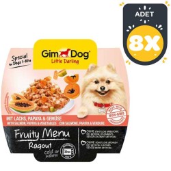 Gimdog Somon Ve Papayalı Ezme Köpek Yaş Maması 100 GR * 8 ADET