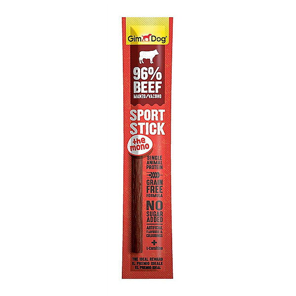 GimDog Sport Stick The Mono Tahılsız Sığır Etli Köpek Ödül Çubuğu 12 g