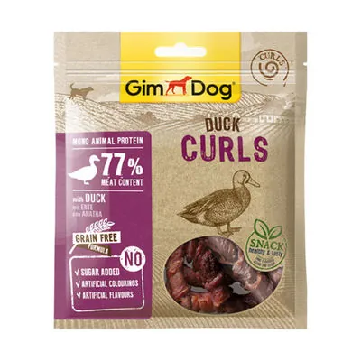 GimDog Tahılsız Curls Ördekli Köpek Ödülü 55gr - 1