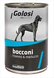 Golosi Bocconi Ton ve Morina Balıklı Köpek Yaş Maması 400 Gr
