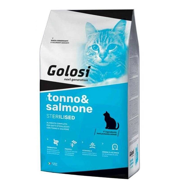 Golosi Cat Somonlu Kısırlaştırılmış Kedi Maması 7.5 KG - 1