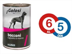 Golosi Kuzu Etli ve Sığır Etli Köpek Yaş Maması 400 GR * 6 Adet