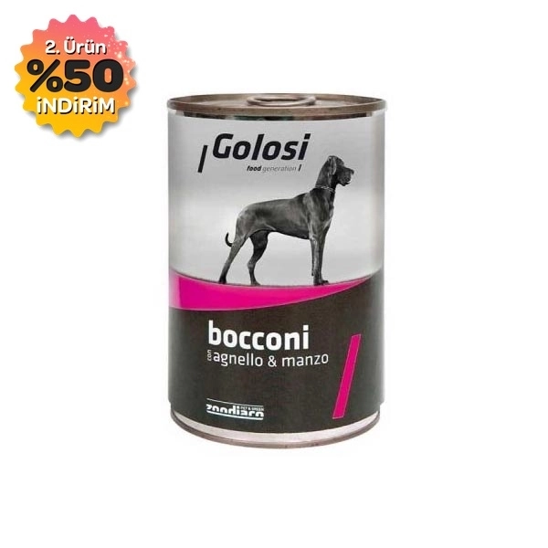 Golosi Kuzu Etli ve Sığır Etli Köpek Yaş Maması 400 GR - 1