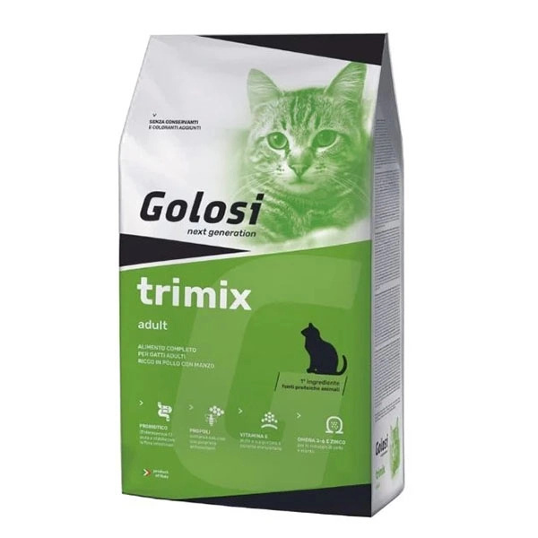 Golosi Tri Mix Tavuklu ve Biftekli Kedi Maması 7.5 KG - 1