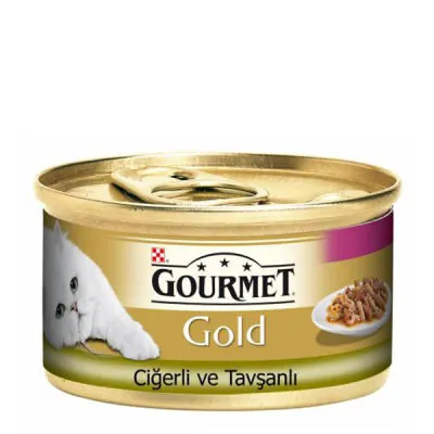 Gourmet Gold Ciğerli Tavşanlı Kedi Konservesi 85 gr - 1