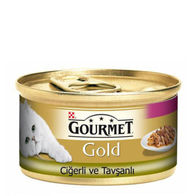 Gourmet Gold Ciğerli Tavşanlı Kedi Yaş Maması 85 gr - 1