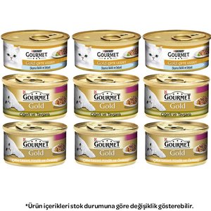 Gourmet Gold Karışık Kedi Yaş Maması 85 gr X 12 Adet
