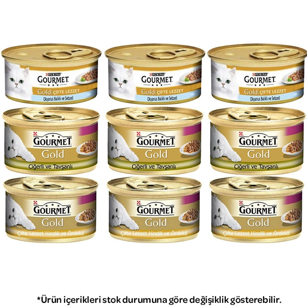 Gourmet Gold Karışık Kedi Yaş Maması 85 gr X 12 Adet - 1